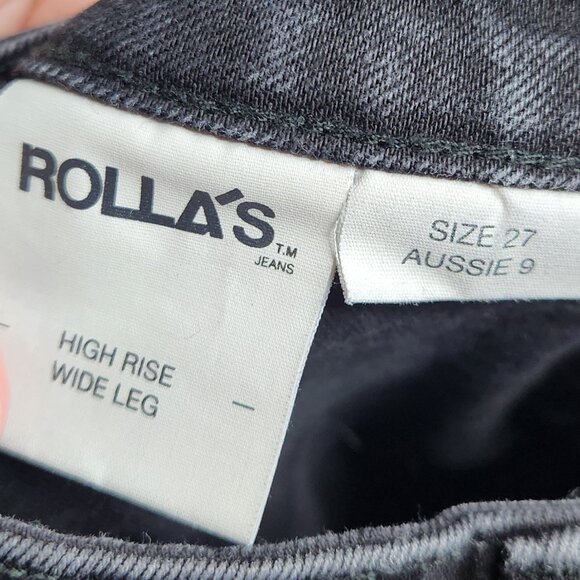 ROLLA'S Black Flare & Wide Leg Jeans - Picture 7 of 7